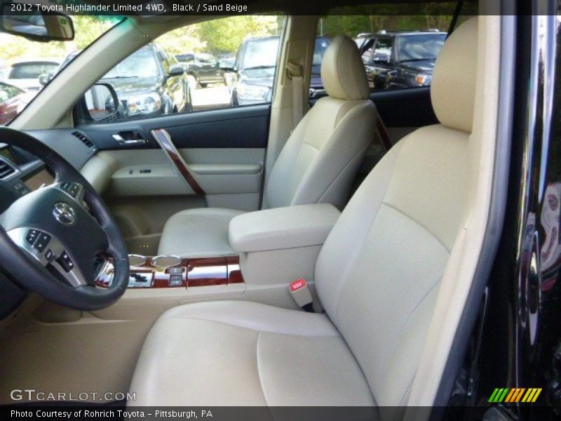 Black / Sand Beige 2012 Toyota Highlander Limited 4WD