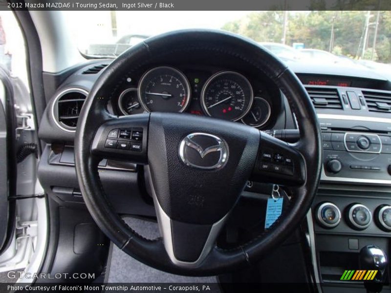 Ingot Silver / Black 2012 Mazda MAZDA6 i Touring Sedan
