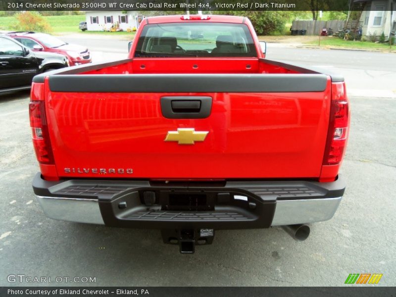 Victory Red / Dark Titanium 2014 Chevrolet Silverado 3500HD WT Crew Cab Dual Rear Wheel 4x4