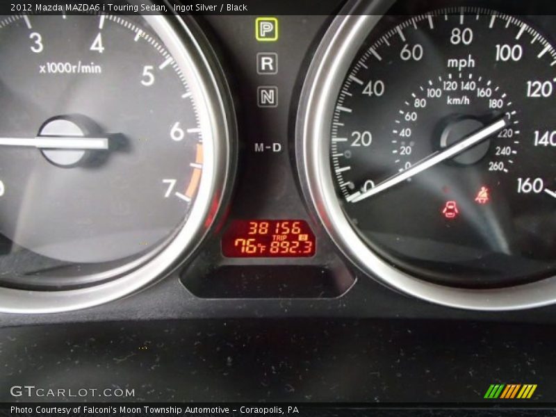 Ingot Silver / Black 2012 Mazda MAZDA6 i Touring Sedan