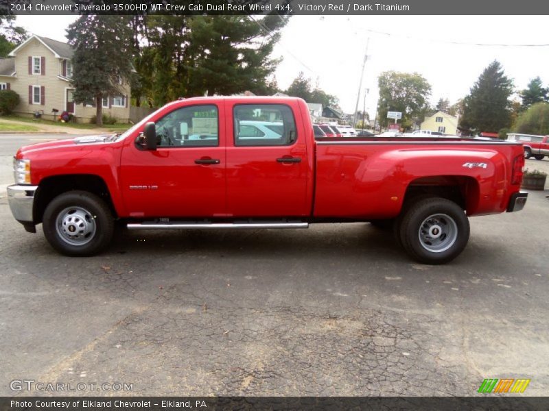  2014 Silverado 3500HD WT Crew Cab Dual Rear Wheel 4x4 Victory Red