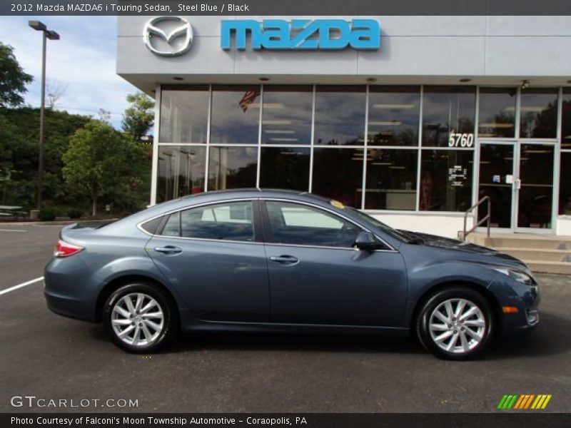 Steel Blue / Black 2012 Mazda MAZDA6 i Touring Sedan