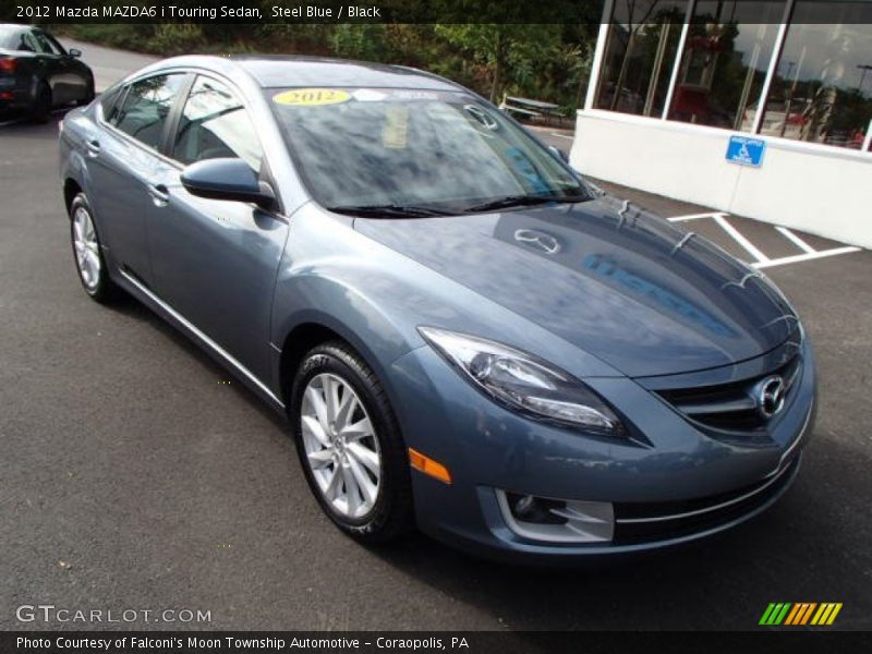 Steel Blue / Black 2012 Mazda MAZDA6 i Touring Sedan