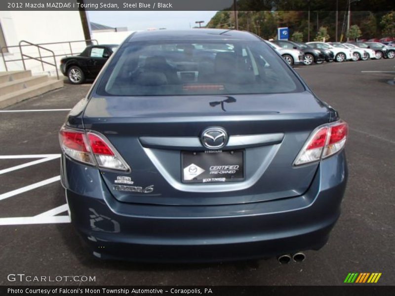 Steel Blue / Black 2012 Mazda MAZDA6 i Touring Sedan