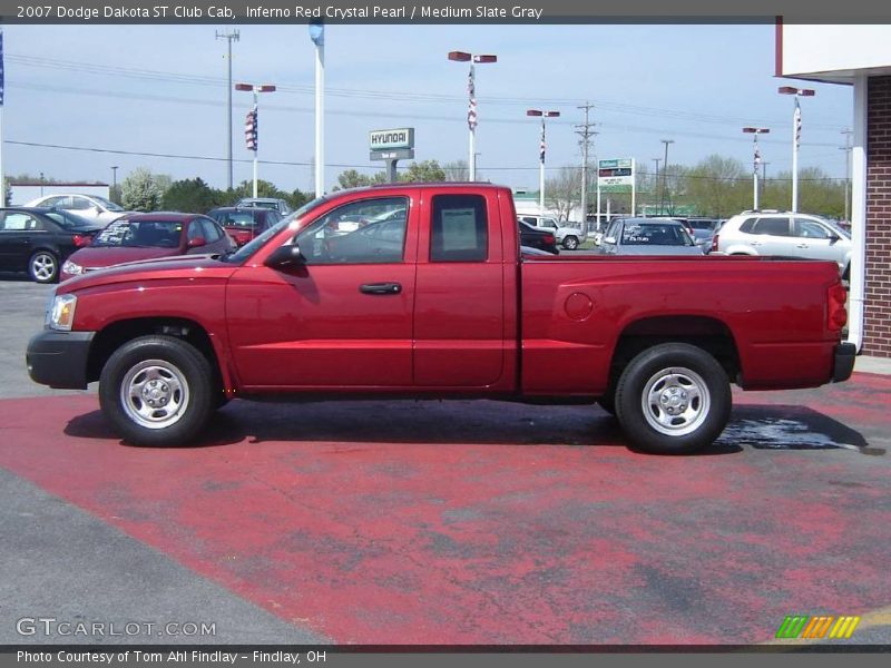 Inferno Red Crystal Pearl / Medium Slate Gray 2007 Dodge Dakota ST Club Cab
