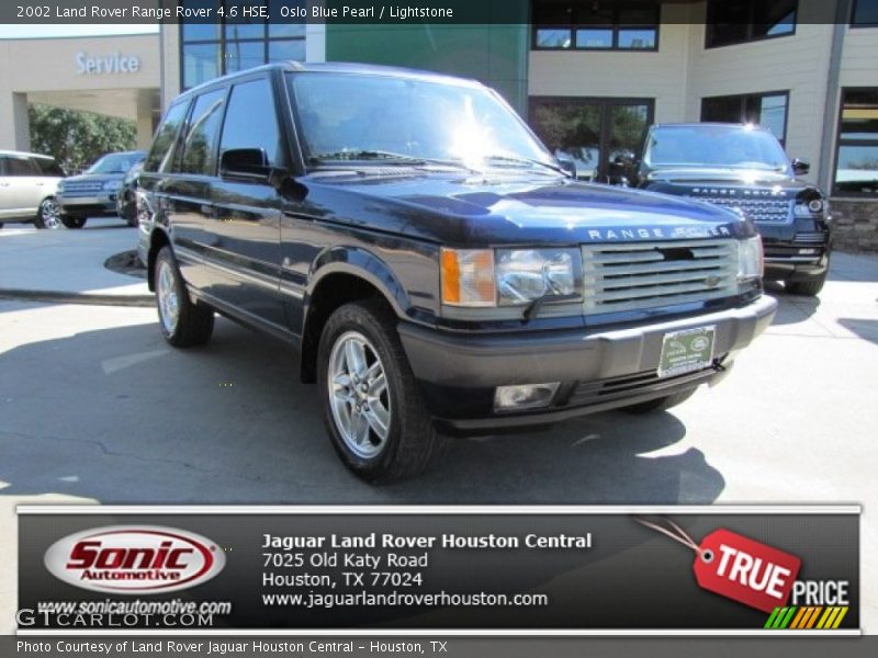 Oslo Blue Pearl / Lightstone 2002 Land Rover Range Rover 4.6 HSE