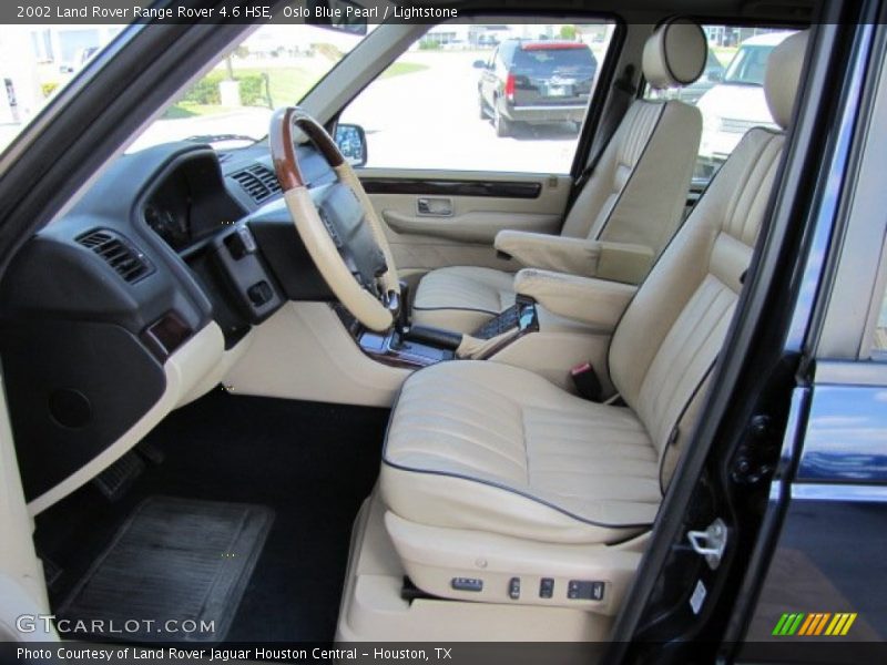 Oslo Blue Pearl / Lightstone 2002 Land Rover Range Rover 4.6 HSE