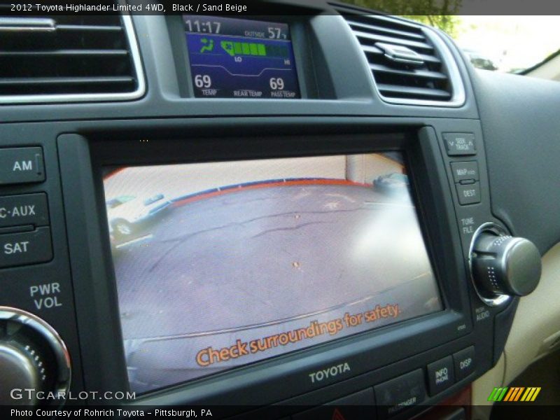 Black / Sand Beige 2012 Toyota Highlander Limited 4WD