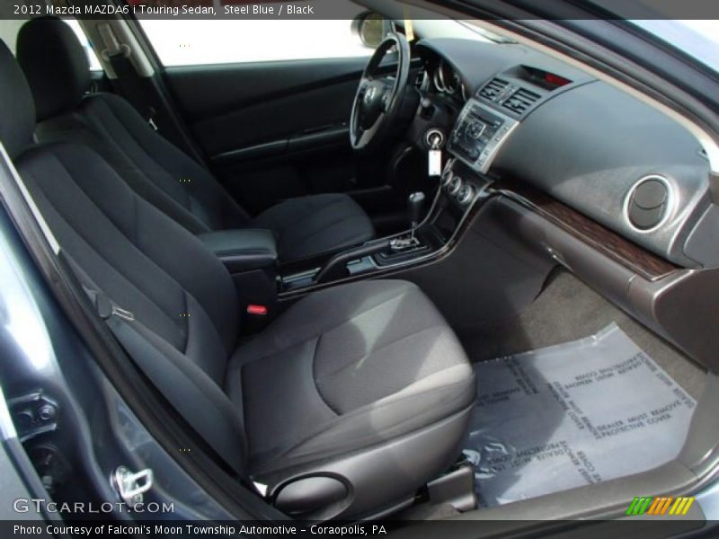 Steel Blue / Black 2012 Mazda MAZDA6 i Touring Sedan