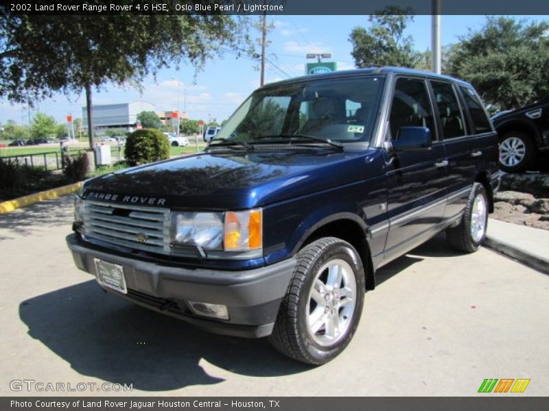 Oslo Blue Pearl / Lightstone 2002 Land Rover Range Rover 4.6 HSE