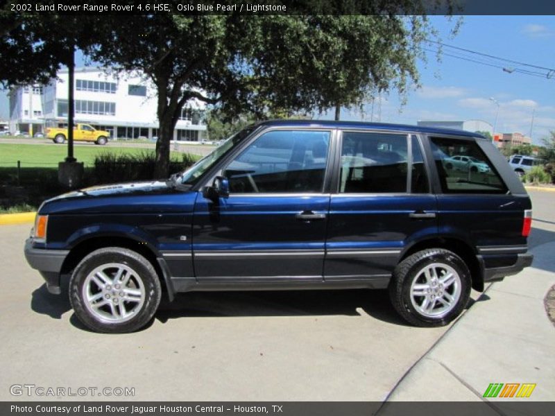 Oslo Blue Pearl / Lightstone 2002 Land Rover Range Rover 4.6 HSE