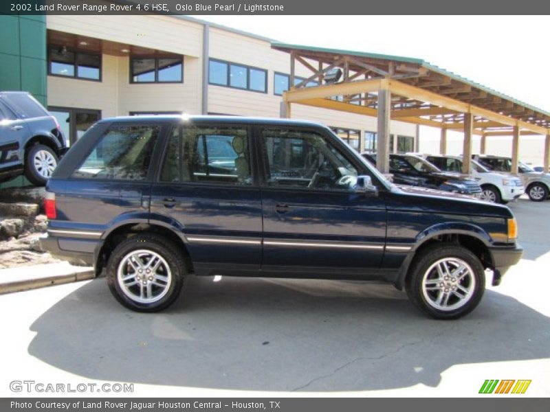Oslo Blue Pearl / Lightstone 2002 Land Rover Range Rover 4.6 HSE