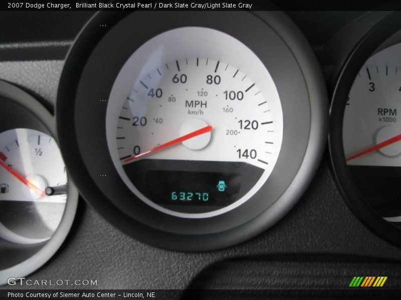 Brilliant Black Crystal Pearl / Dark Slate Gray/Light Slate Gray 2007 Dodge Charger