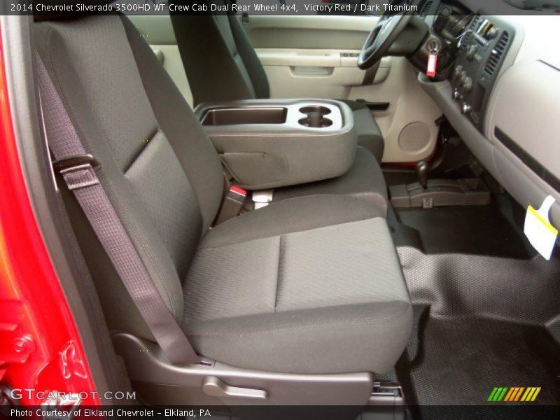 Victory Red / Dark Titanium 2014 Chevrolet Silverado 3500HD WT Crew Cab Dual Rear Wheel 4x4