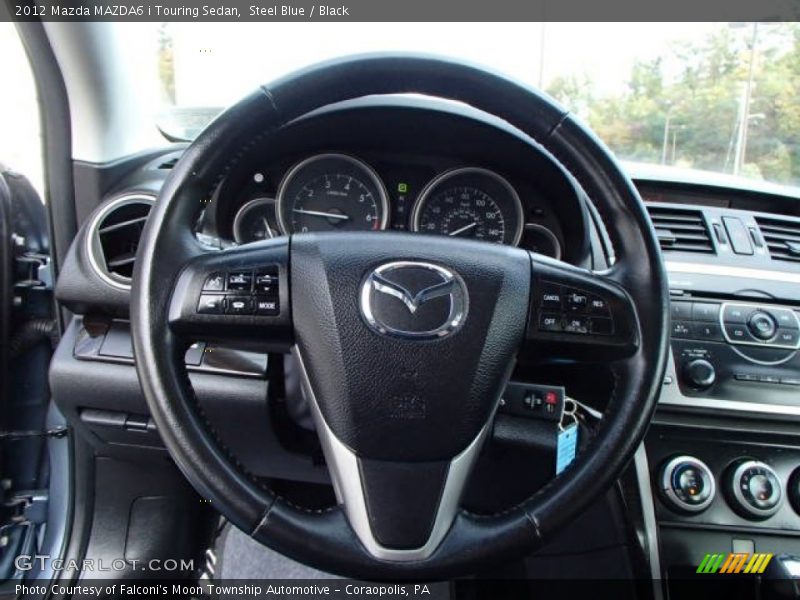 Steel Blue / Black 2012 Mazda MAZDA6 i Touring Sedan