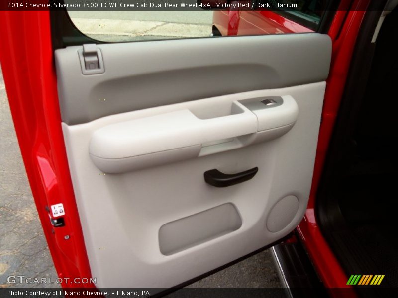 Victory Red / Dark Titanium 2014 Chevrolet Silverado 3500HD WT Crew Cab Dual Rear Wheel 4x4