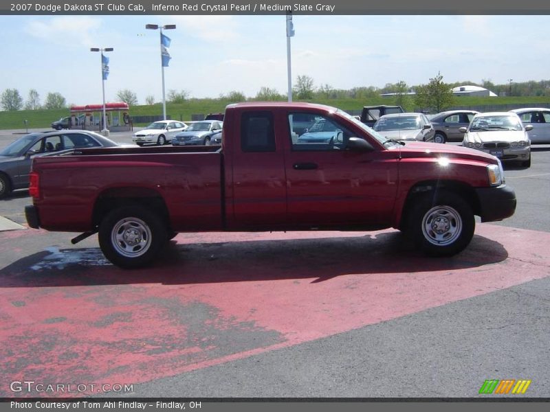 Inferno Red Crystal Pearl / Medium Slate Gray 2007 Dodge Dakota ST Club Cab