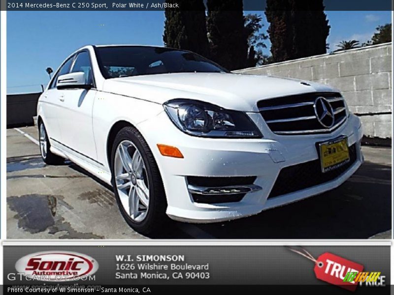 Polar White / Ash/Black 2014 Mercedes-Benz C 250 Sport