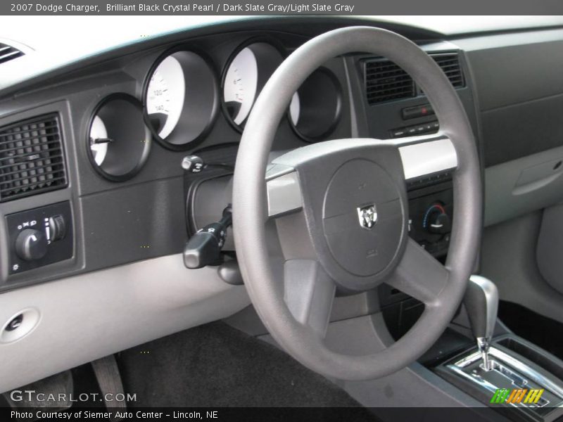 Brilliant Black Crystal Pearl / Dark Slate Gray/Light Slate Gray 2007 Dodge Charger