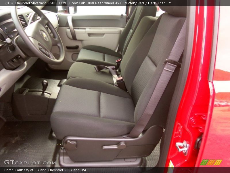 Victory Red / Dark Titanium 2014 Chevrolet Silverado 3500HD WT Crew Cab Dual Rear Wheel 4x4