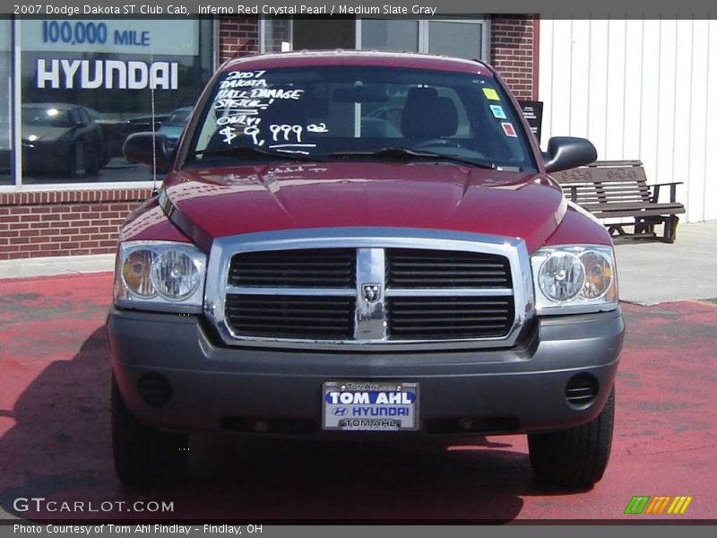 Inferno Red Crystal Pearl / Medium Slate Gray 2007 Dodge Dakota ST Club Cab