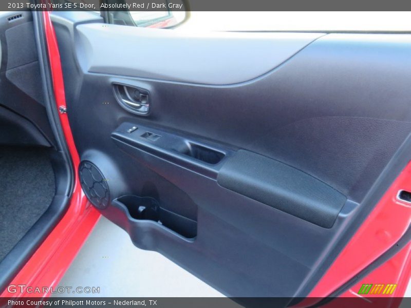 Absolutely Red / Dark Gray 2013 Toyota Yaris SE 5 Door