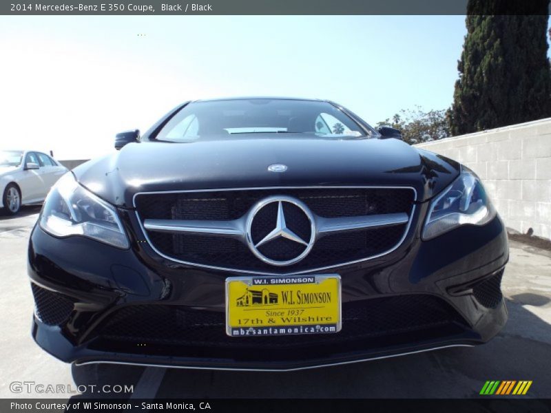 Black / Black 2014 Mercedes-Benz E 350 Coupe