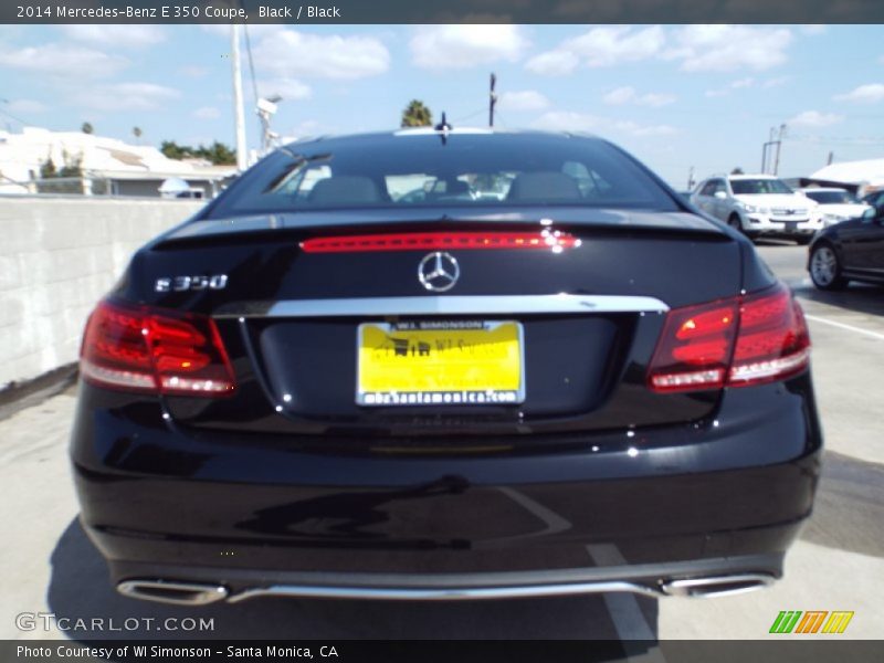 Black / Black 2014 Mercedes-Benz E 350 Coupe