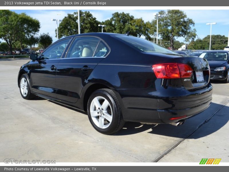 Black Uni / Cornsilk Beige 2013 Volkswagen Jetta TDI Sedan