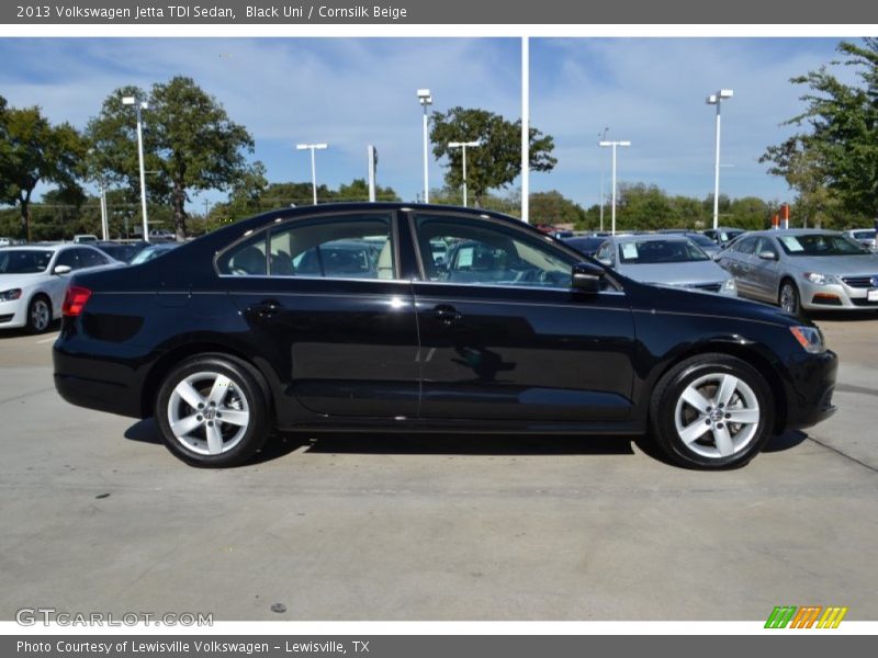 Black Uni / Cornsilk Beige 2013 Volkswagen Jetta TDI Sedan