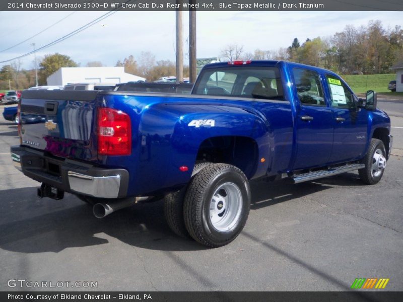  2014 Silverado 3500HD WT Crew Cab Dual Rear Wheel 4x4 Blue Topaz Metallic