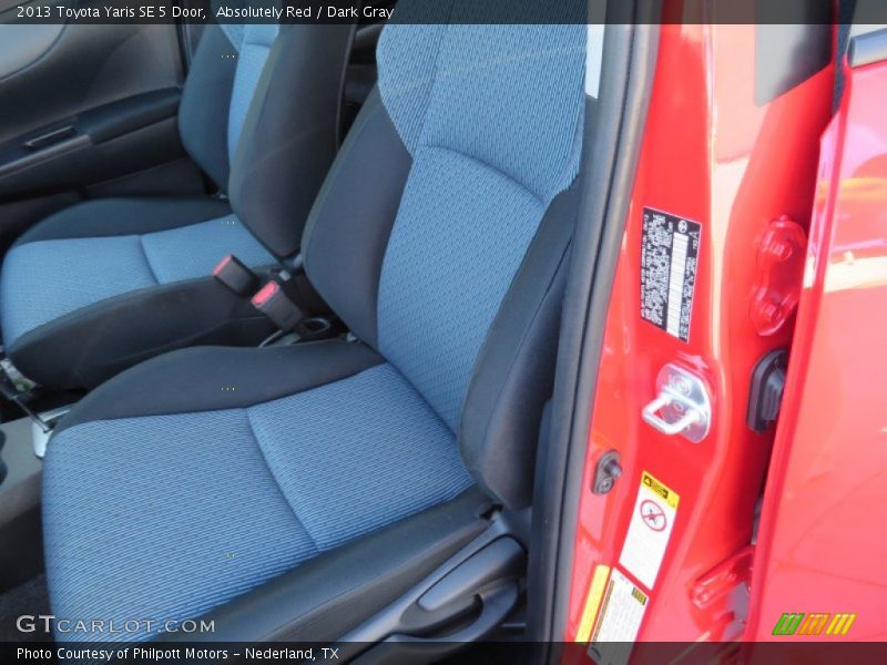 Absolutely Red / Dark Gray 2013 Toyota Yaris SE 5 Door