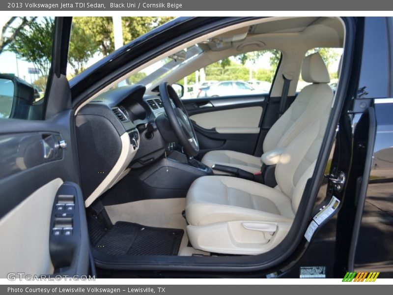 Black Uni / Cornsilk Beige 2013 Volkswagen Jetta TDI Sedan