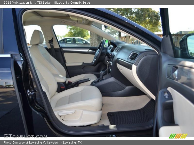 Black Uni / Cornsilk Beige 2013 Volkswagen Jetta TDI Sedan