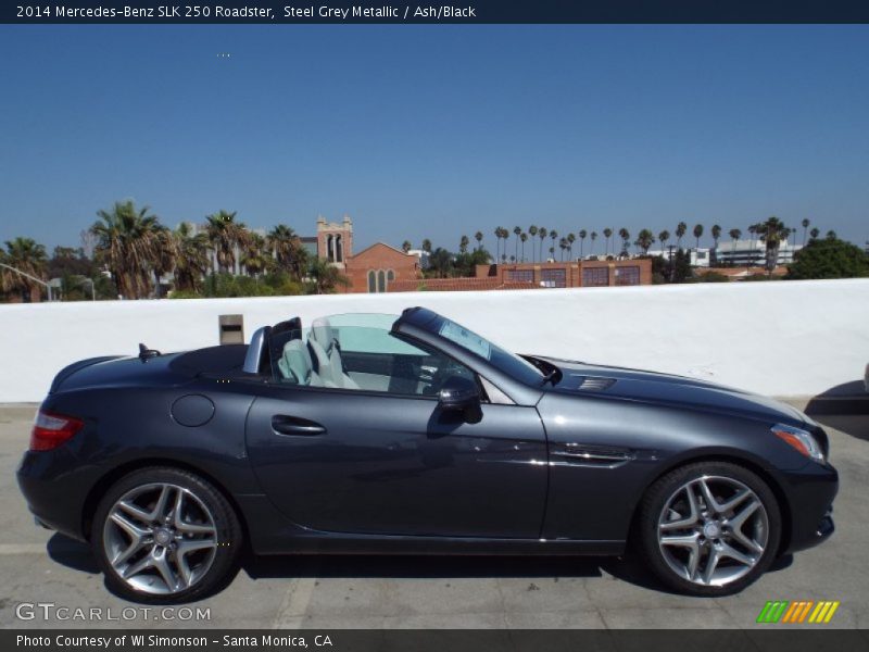 Steel Grey Metallic / Ash/Black 2014 Mercedes-Benz SLK 250 Roadster