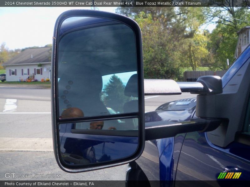 Blue Topaz Metallic / Dark Titanium 2014 Chevrolet Silverado 3500HD WT Crew Cab Dual Rear Wheel 4x4