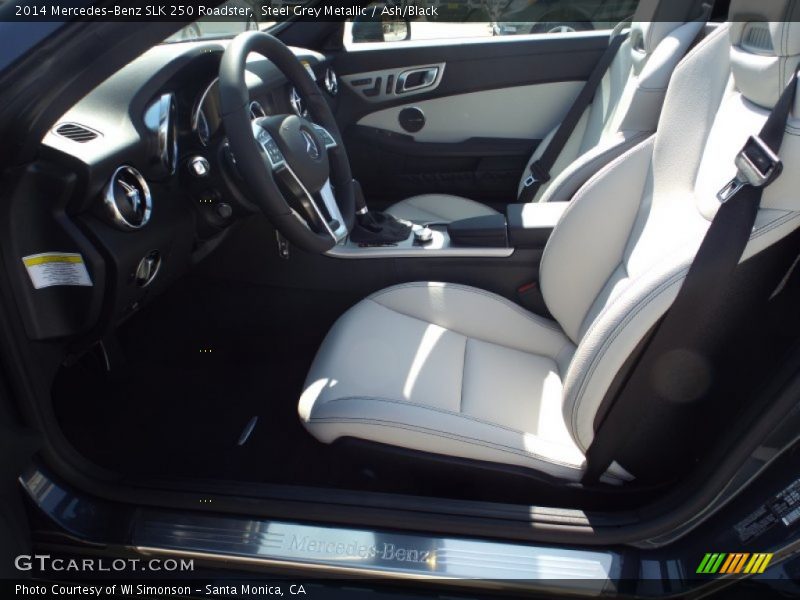 Steel Grey Metallic / Ash/Black 2014 Mercedes-Benz SLK 250 Roadster
