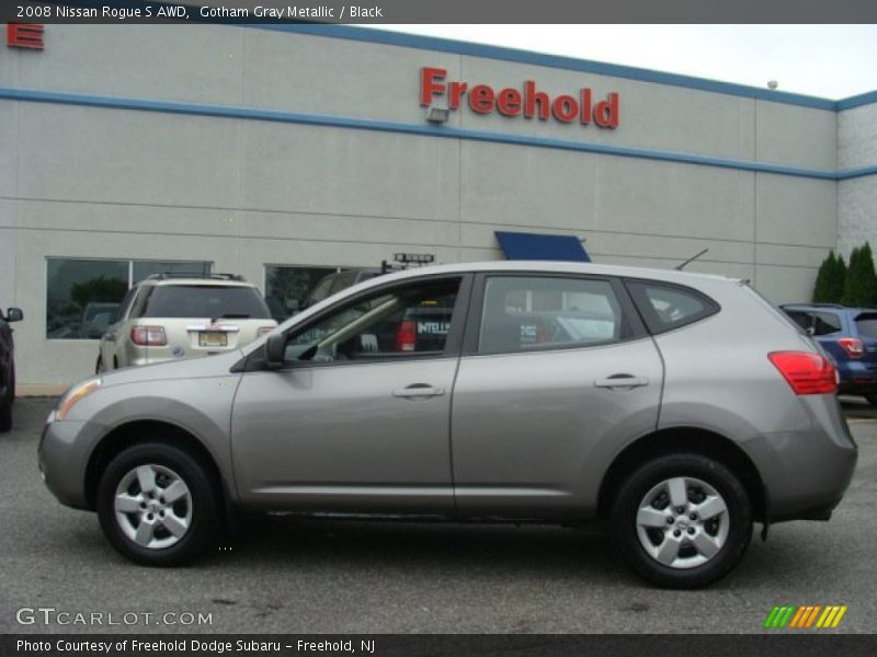 Gotham Gray Metallic / Black 2008 Nissan Rogue S AWD
