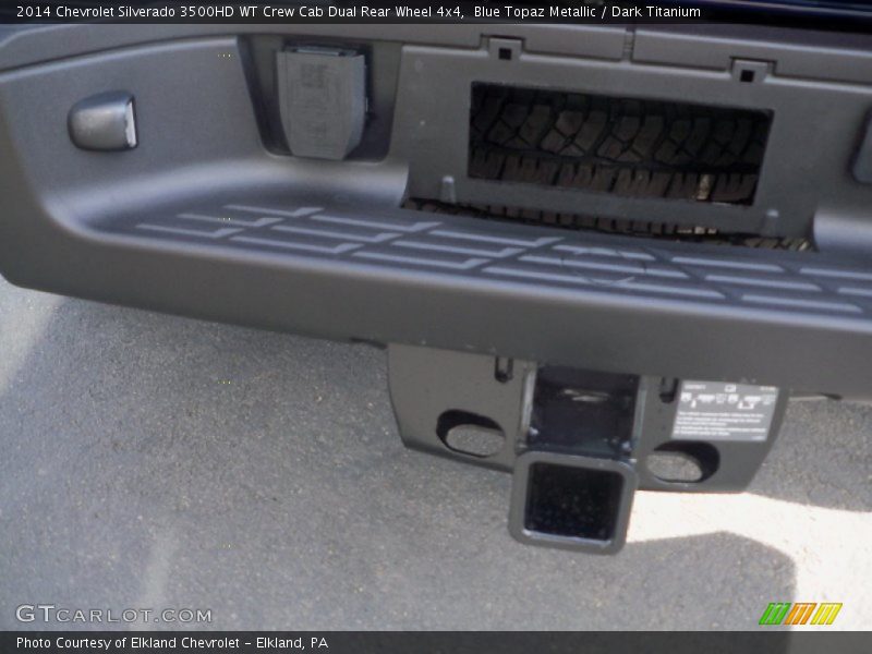 Blue Topaz Metallic / Dark Titanium 2014 Chevrolet Silverado 3500HD WT Crew Cab Dual Rear Wheel 4x4