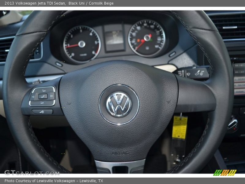 Black Uni / Cornsilk Beige 2013 Volkswagen Jetta TDI Sedan