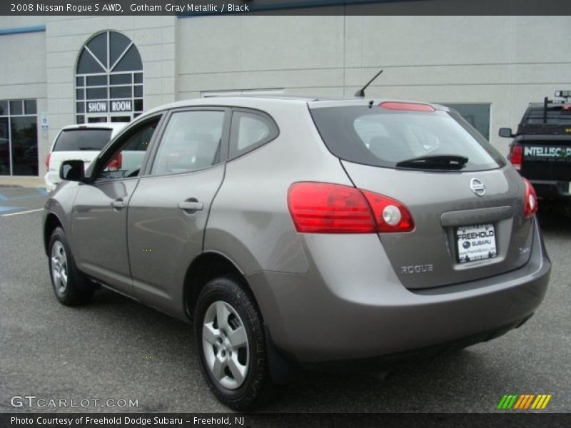 Gotham Gray Metallic / Black 2008 Nissan Rogue S AWD