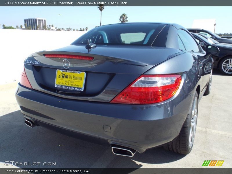 Steel Grey Metallic / Ash/Black 2014 Mercedes-Benz SLK 250 Roadster