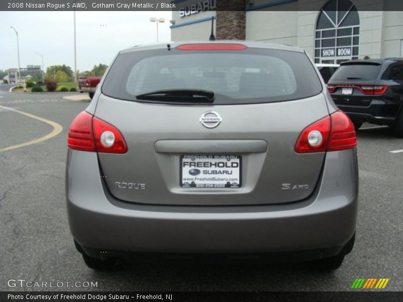 Gotham Gray Metallic / Black 2008 Nissan Rogue S AWD