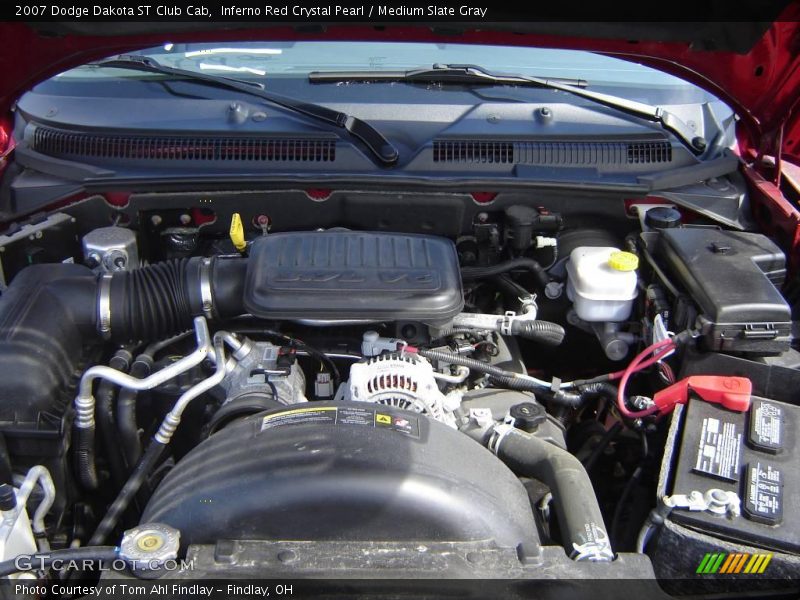 Inferno Red Crystal Pearl / Medium Slate Gray 2007 Dodge Dakota ST Club Cab