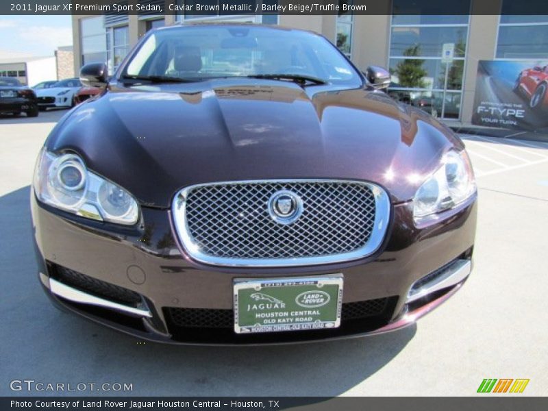 Caviar Brown Metallic / Barley Beige/Truffle Brown 2011 Jaguar XF Premium Sport Sedan