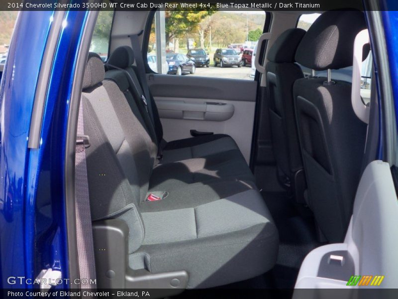 Blue Topaz Metallic / Dark Titanium 2014 Chevrolet Silverado 3500HD WT Crew Cab Dual Rear Wheel 4x4