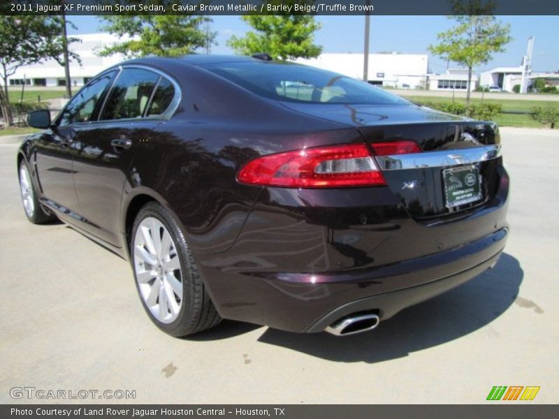 Caviar Brown Metallic / Barley Beige/Truffle Brown 2011 Jaguar XF Premium Sport Sedan