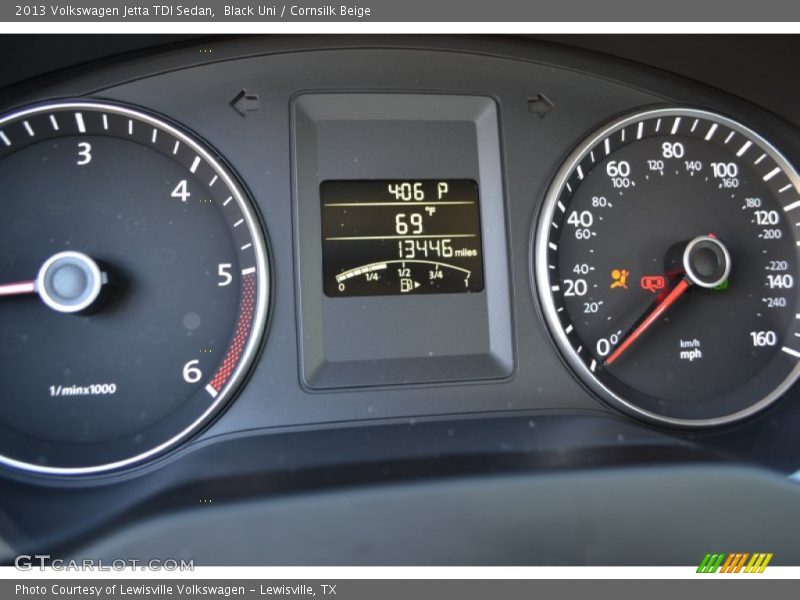 Black Uni / Cornsilk Beige 2013 Volkswagen Jetta TDI Sedan