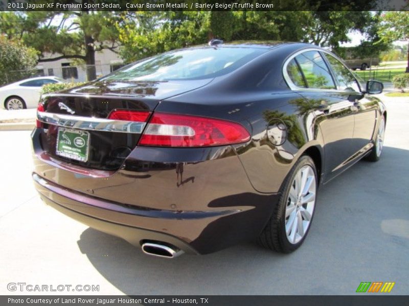 Caviar Brown Metallic / Barley Beige/Truffle Brown 2011 Jaguar XF Premium Sport Sedan