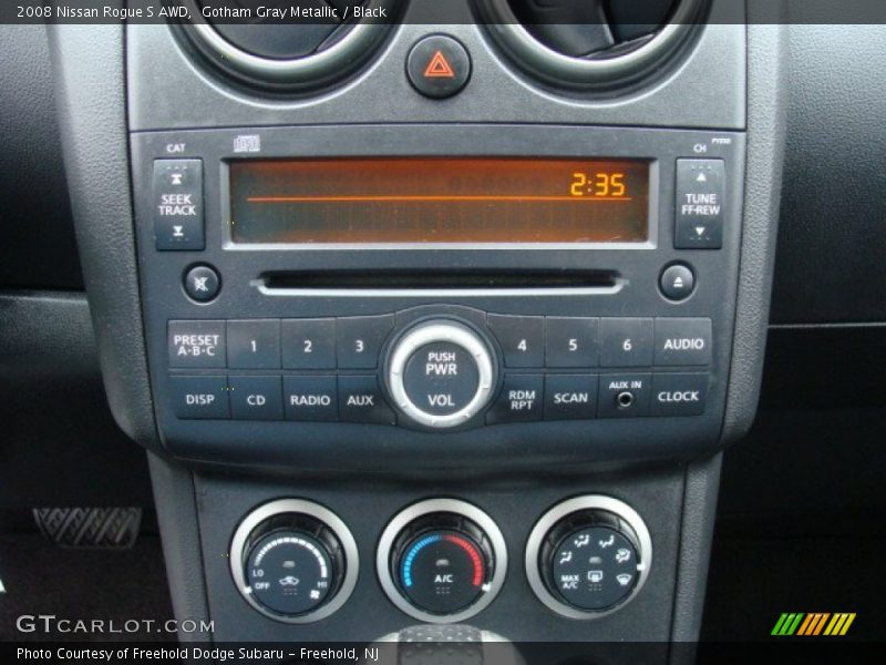 Gotham Gray Metallic / Black 2008 Nissan Rogue S AWD